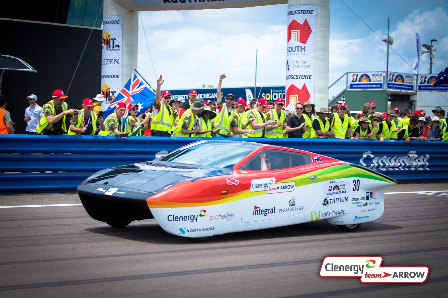Clenergy TeamArrow at World Solar Challenge 2017 02