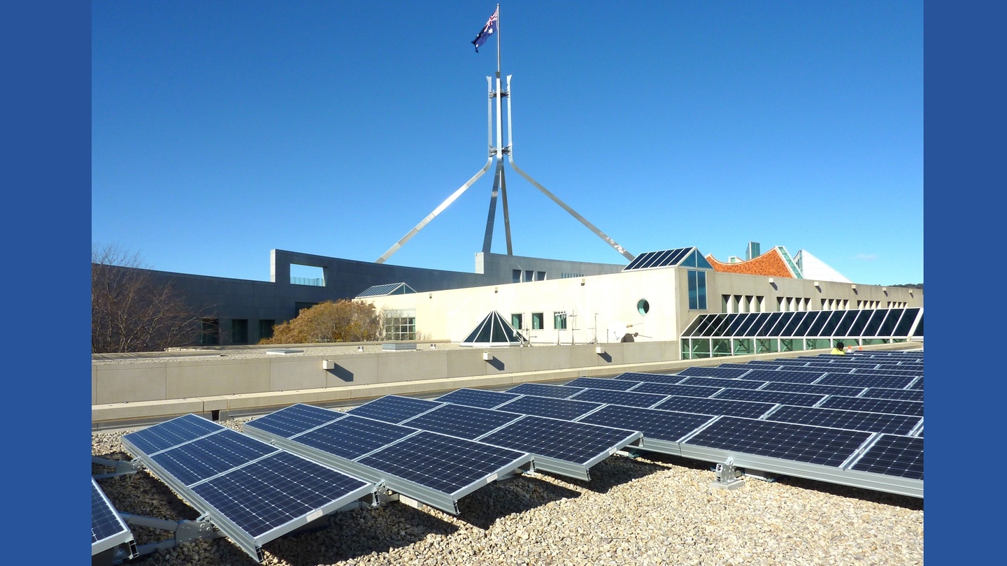 Clenergy Rooftop PV-ezRack SolarRoof 43.3KW Solar Project in Parliament House-Canberra- Australia